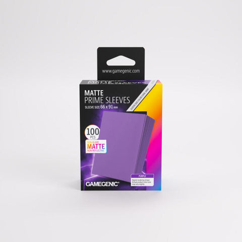Gamegenic - Matte Prime 100 Standard-Size Sleeve Range: Purple