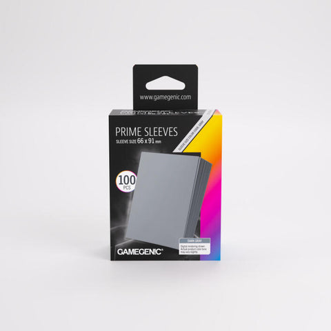 Gamegenic - Prime 100 Standard-Size Sleeve Range: Dark Grey