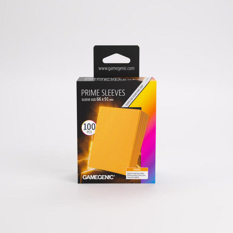 Gamegenic - Prime 100 Standard-Size Sleeve Range: Orange