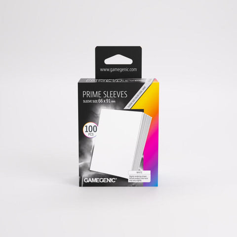 Gamegenic - Prime 100 Standard-Size Sleeve Range: White