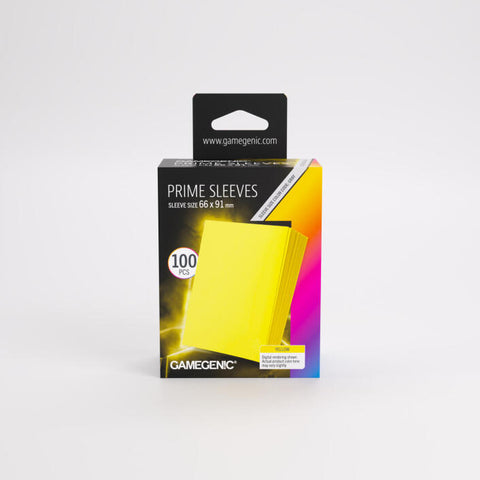 Gamegenic - Prime 100 Standard-Size Sleeve Range: Yellow