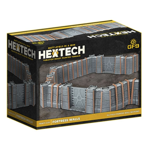 Battlefield in a Box - Hextech: Trinity City - Fortress Walls (Grey)