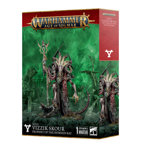 Age of Sigmar - Skaven: Vizzik Skour Prophet Horned Rat (90-20)