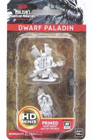 Dungeons & Dragons - Nolzurs Marvelous Miniatures: Dwarf Male Paladin