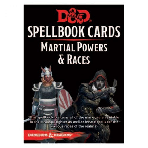 D&D Spellbook Cards Martial Powers And Races