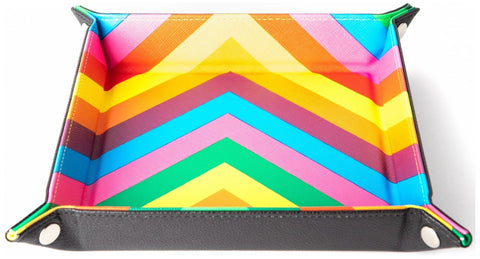 MDG - Fold Up Velvet Dice Tray: Rainbow