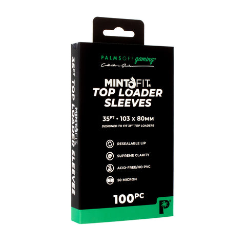 Palms Off Gaming - MintFit Top Loader Sleeves: 35pt (100pc)
