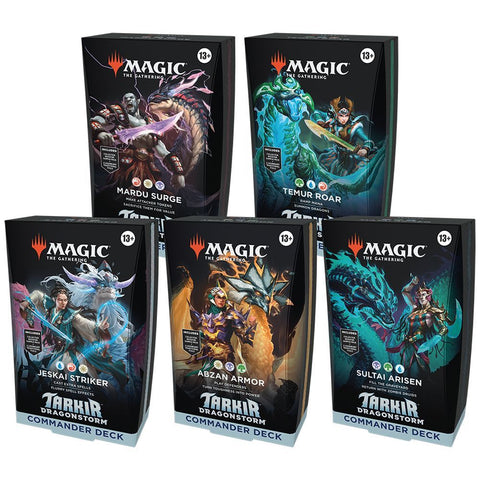 Magic The Gathering - Tarkir Dragonstorm: Commander Decks - Set of 5