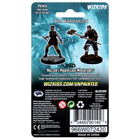 Dungeons & Dragons - Nolzurs Marvelous Miniatures: Orc Female Barbarian