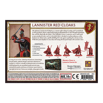 A Song of Ice and Fire - Lannister: Redcloaks