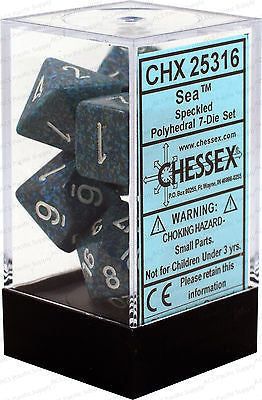 Chessex - Polyhedral 7-die Set: Speckled (Sea)