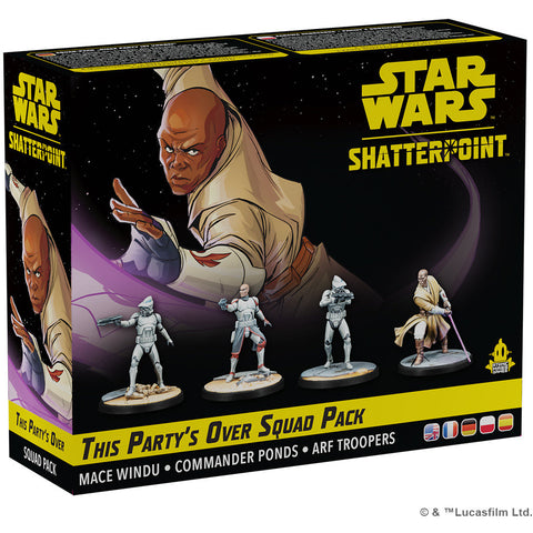 Star Wars: Shatterpoint - (SWP08) This Partys Over Squad Pack (Mace Windu)