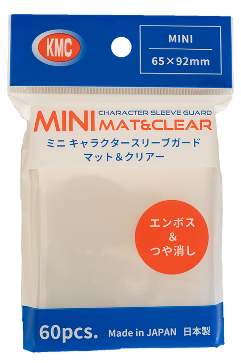 KMC Sleeves - Mini Character Sleeve Guard: Mat & Clear