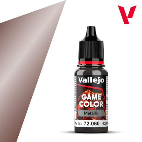 Vallejo - Game Colour Metallic Range: Tinny Tin