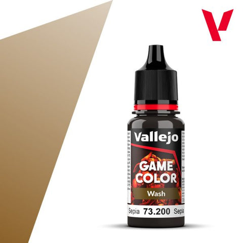 Vallejo - Game Colour Wash Range: Sepia
