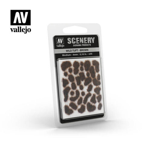 Vallejo - Scenery Range: Wild Tuft Brown 4mm