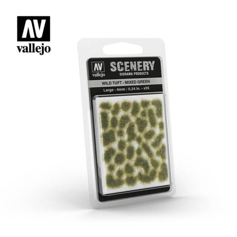 Vallejo - Scenery Range: Wild Tuft Mixed Green 6mm