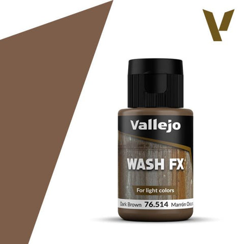 Vallejo - Wash FX Range: Dark Brown