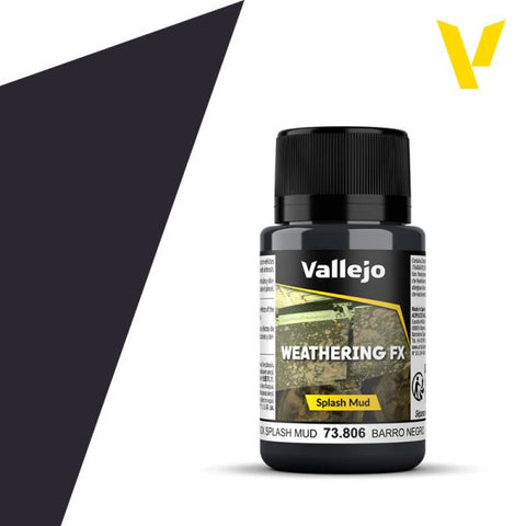 Vallejo - Weathering FX: Black Splash Mud 40 ml