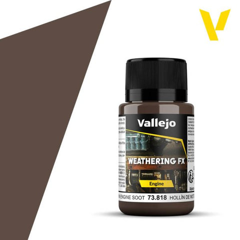 Vallejo - Weathering FX: Brown Engine Soot 40 ml