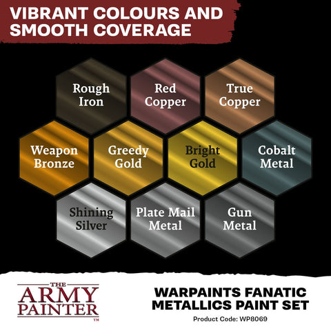 The Army Painter - Paint Set: Warpaints Fanatic Metallics Paint Set