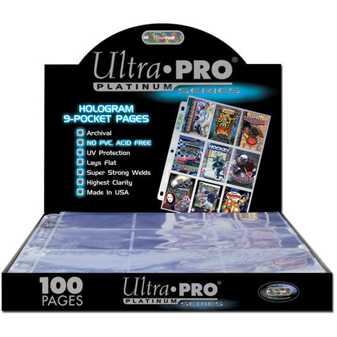 Ultra Pro Platinum 9 Pocket Pages Box (100pc)