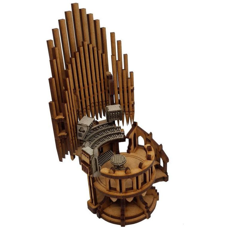 Miniature Scenery Forsaken Ruins Pipe Organ Table Top Warfare