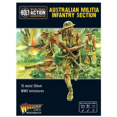 Bolt Action - Australian Militia Infantry Section Pacific