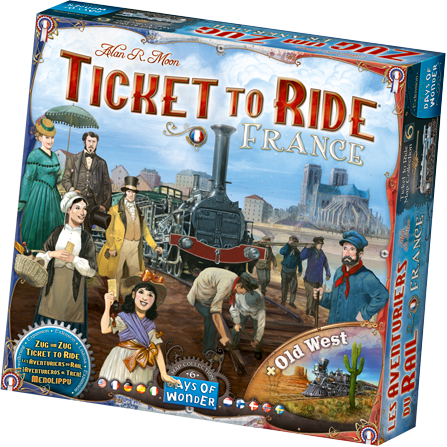 Ticket To Ride Map Expansion - 6 - France + Old West