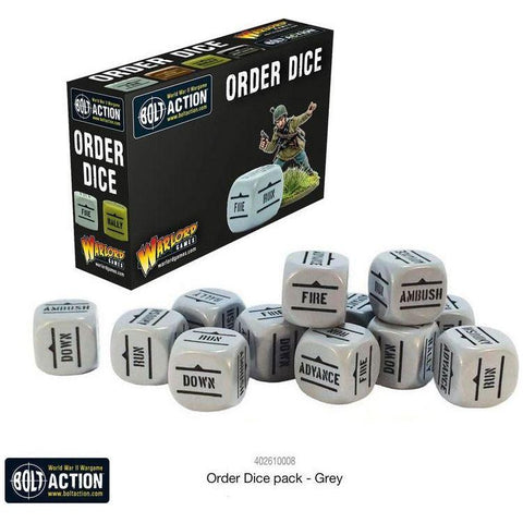 Bolt Action - Orders Dice: Grey