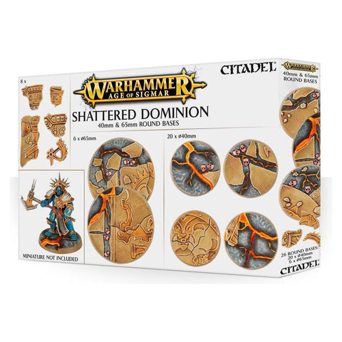 Age of Sigmar - Shattered Dominion: 40mm And 65mm Round Bases