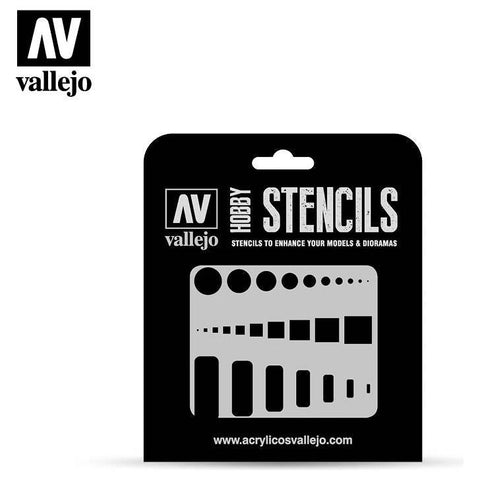 Vallejo Stencils - Air Markings Access Trap Doors