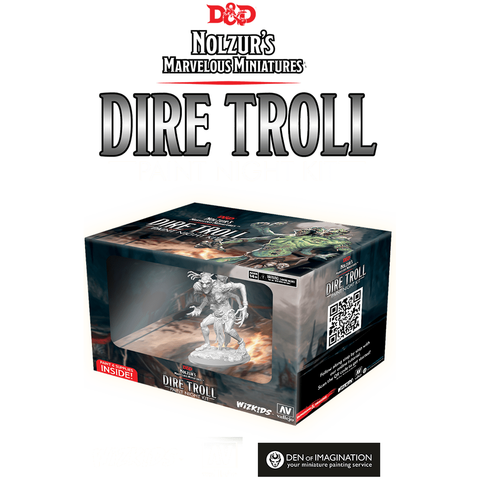 D&D Nolzurs Marvelous Miniatures - Dire Troll Paint Night Kit