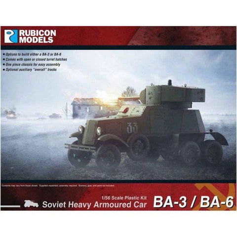 Rubicon Models - Soviet: BA-3/BA-6 Heavy Armoured Car