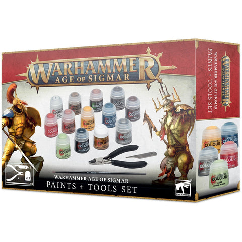 [CLEARANCE] Age of Sigmar - Paint + Tools Set 2022 (80-17)