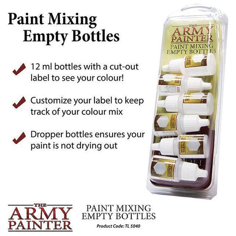 The Army Painter Tools - Paint Mixing Empty Bottles