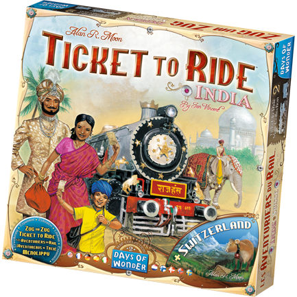 Ticket To Ride Map Expansion - 2 - India And Switzerland