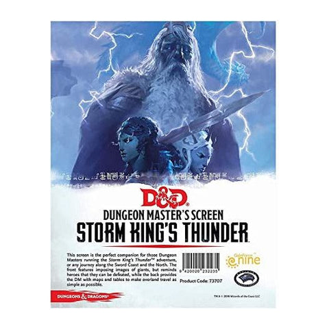 D&D Dm Screen - Storm Kings Thunder