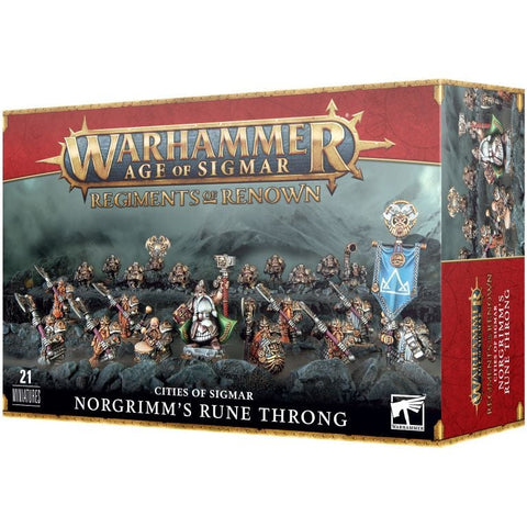 Age of Sigmar - Cities of Sigmar: Regiments of Renown: Norgrimms Rune Throng (71-86)