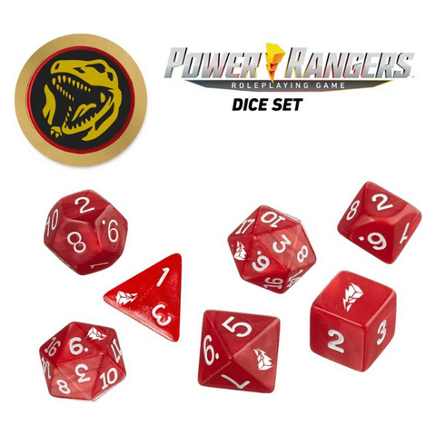 Power Rangers Rpg Red Dice Set