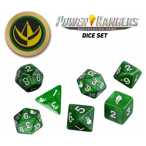 Power Rangers Rpg Green Dice Set