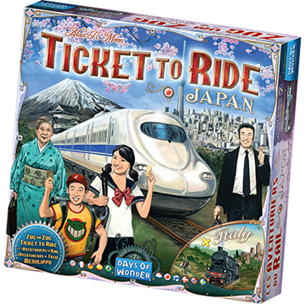 Ticket To Ride Map Expansion - 7 - Japan And Italy