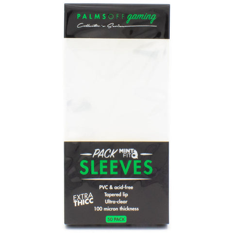 Palms Off Gaming - Mint Fit: Booster Pack Sleeves - EXTRA THICC (50pc)
