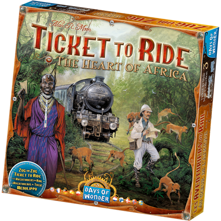 Ticket To Ride Map Expansion - 3 - The Heart Of Africa
