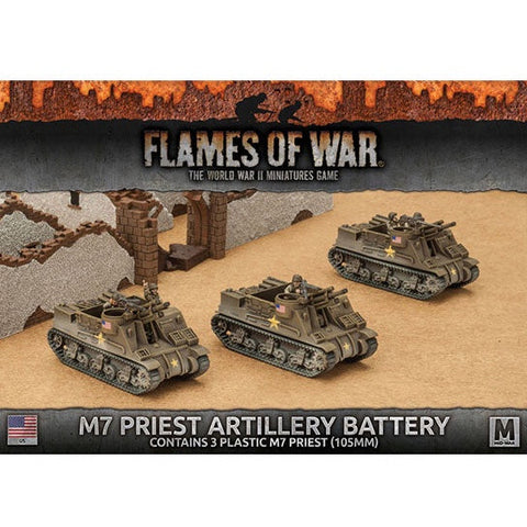 Flames of War - American: M7 Priest Armored Artillery Battery 3x Plastic
