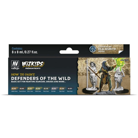 Wizkids Premium Paint Set By Vallejo - Defenders Of The Wild