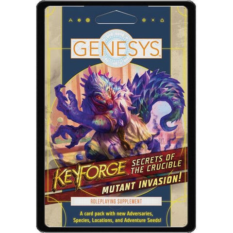 Keyforge Genesys - Secrets Of The Crucible Mutant Invasion Expansion