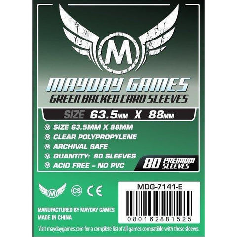 Premium MTG/CCG Green Backed Card Sleeves (66x91mm)