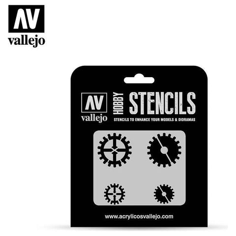 Vallejo Stencils - Sci-fi And Fantasy Gear Markings