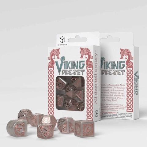 Q Workshop Modern Viking Rpg Dice Set Niflheim